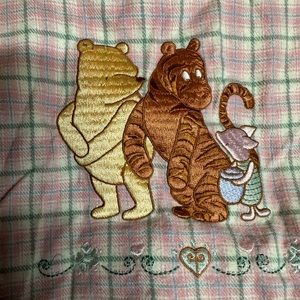 Vintage Winnie the Pooh Disney plaid dress